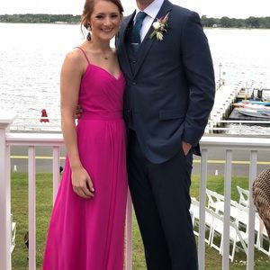 Jasmine Bridal pink bridesmaids dress